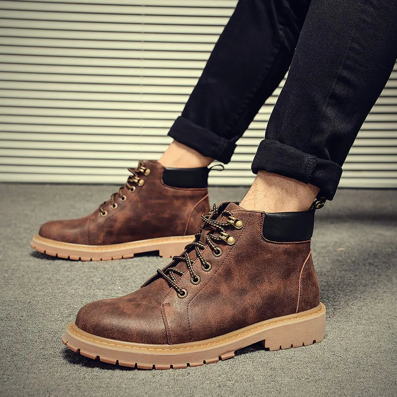 Waterproof Men's Boots - Robust Design for Winter