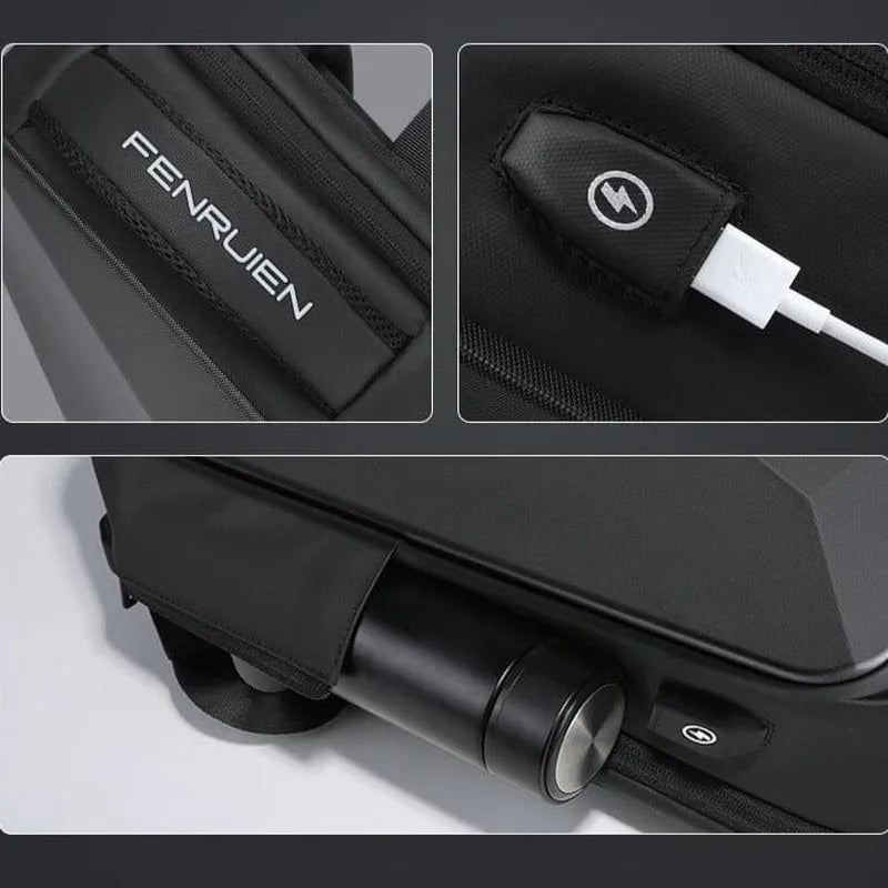 Professional Backpack – Minimalist Urban Design with USB Port and TSA Lock